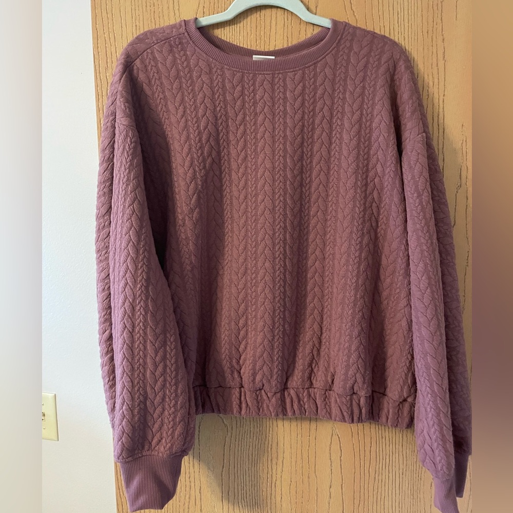 Sweater style sweatshirt